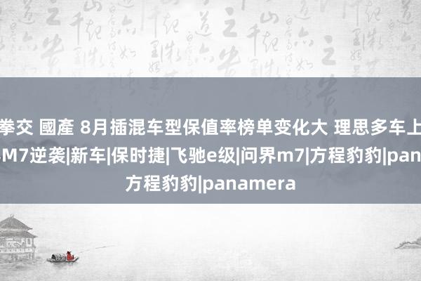 拳交 國產 8月插混车型保值率榜单变化大 理思多车上榜 问界M7逆袭|新车|保时捷|飞驰e级|问界m7|方程豹豹|panamera