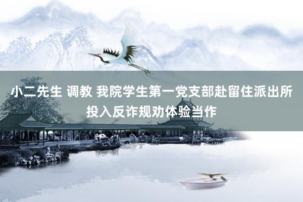 小二先生 调教 我院学生第一党支部赴留住派出所投入反诈规劝体验当作