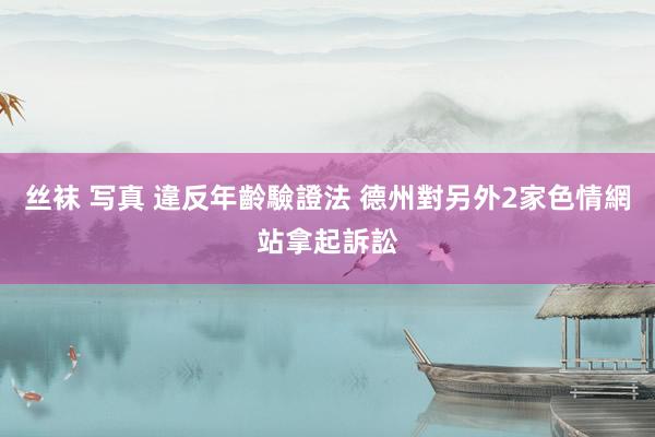 丝袜 写真 違反年齡驗證法 德州對另外2家色情網站拿起訴訟